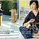 Launer London handbag is introduced in Marisol magazine.