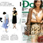 Launer London handbag is introduced in Domani magazine.