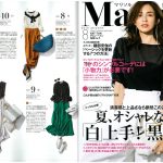 Launer London handbag is introduced in Marisol magazine.