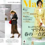 Launer London handbag is introduced in Marisol magazine.