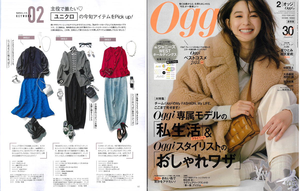 Launer London handbag is introduced in 『Oggi』 magazine.