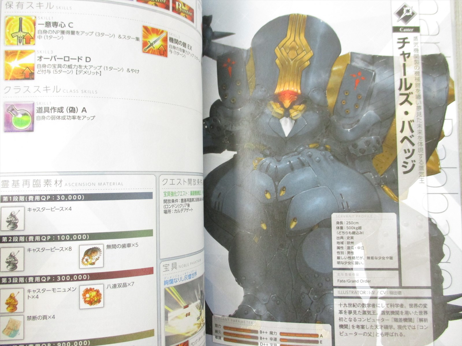 Fate Grand Order Servant Storage Art Guide Book Ltd Type Moon Ebay