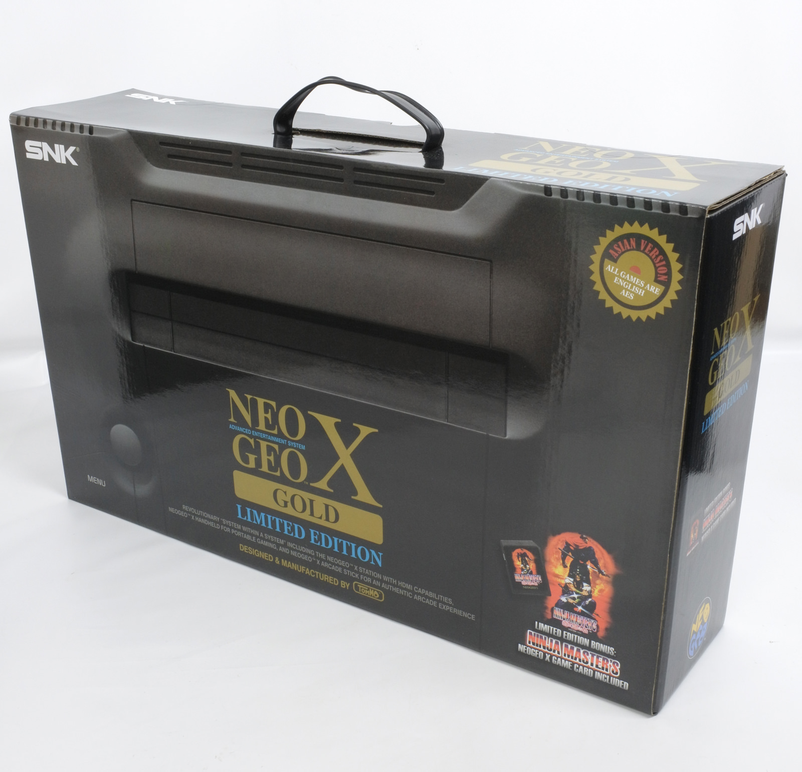 Neo Geo X Gold Console Handheld System With Arcade Stick Games Brand New Ebay