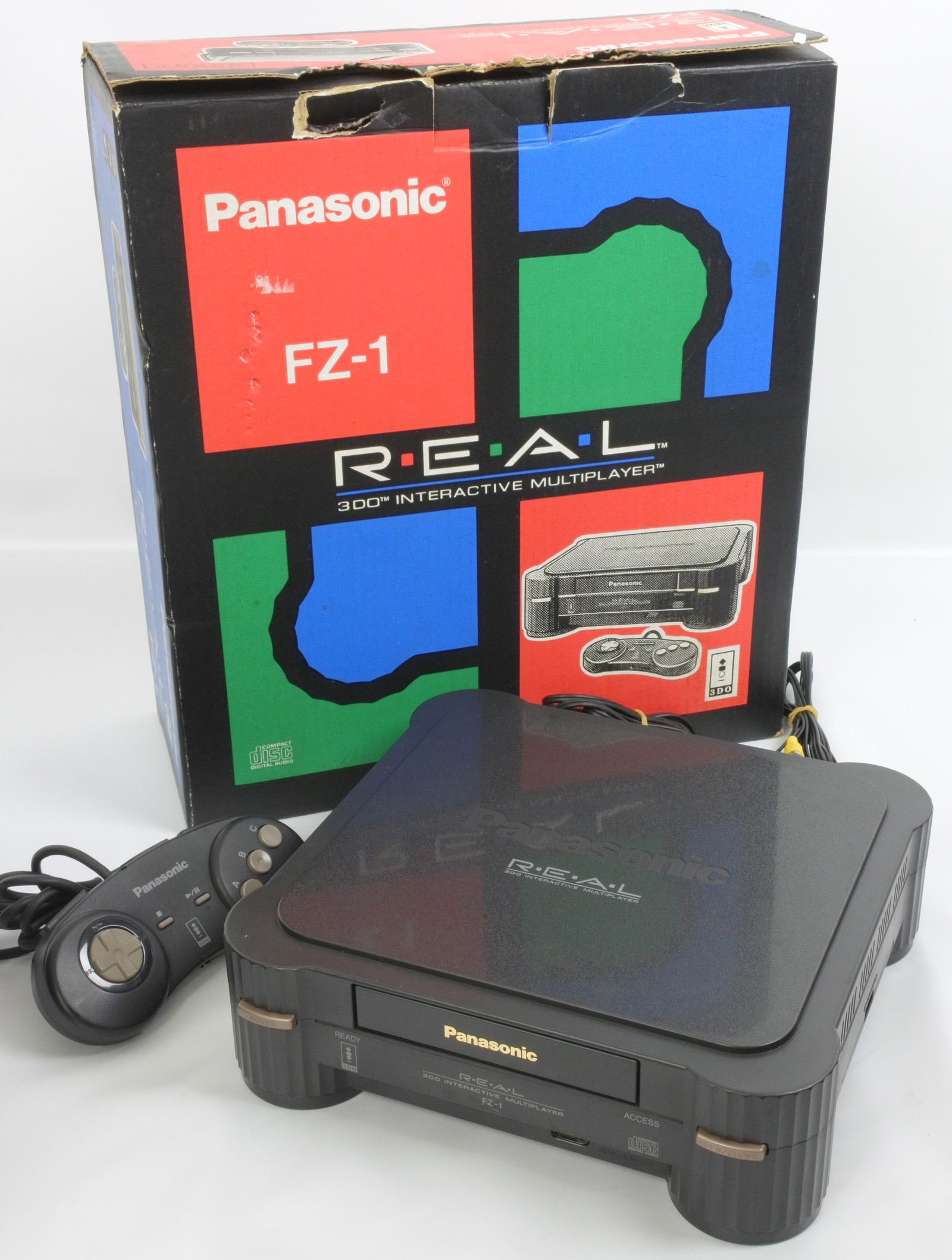 Panasonic 3DO REAL Console System Boxed FZ-1 Tested 4DKSB21150 JAPAN ...