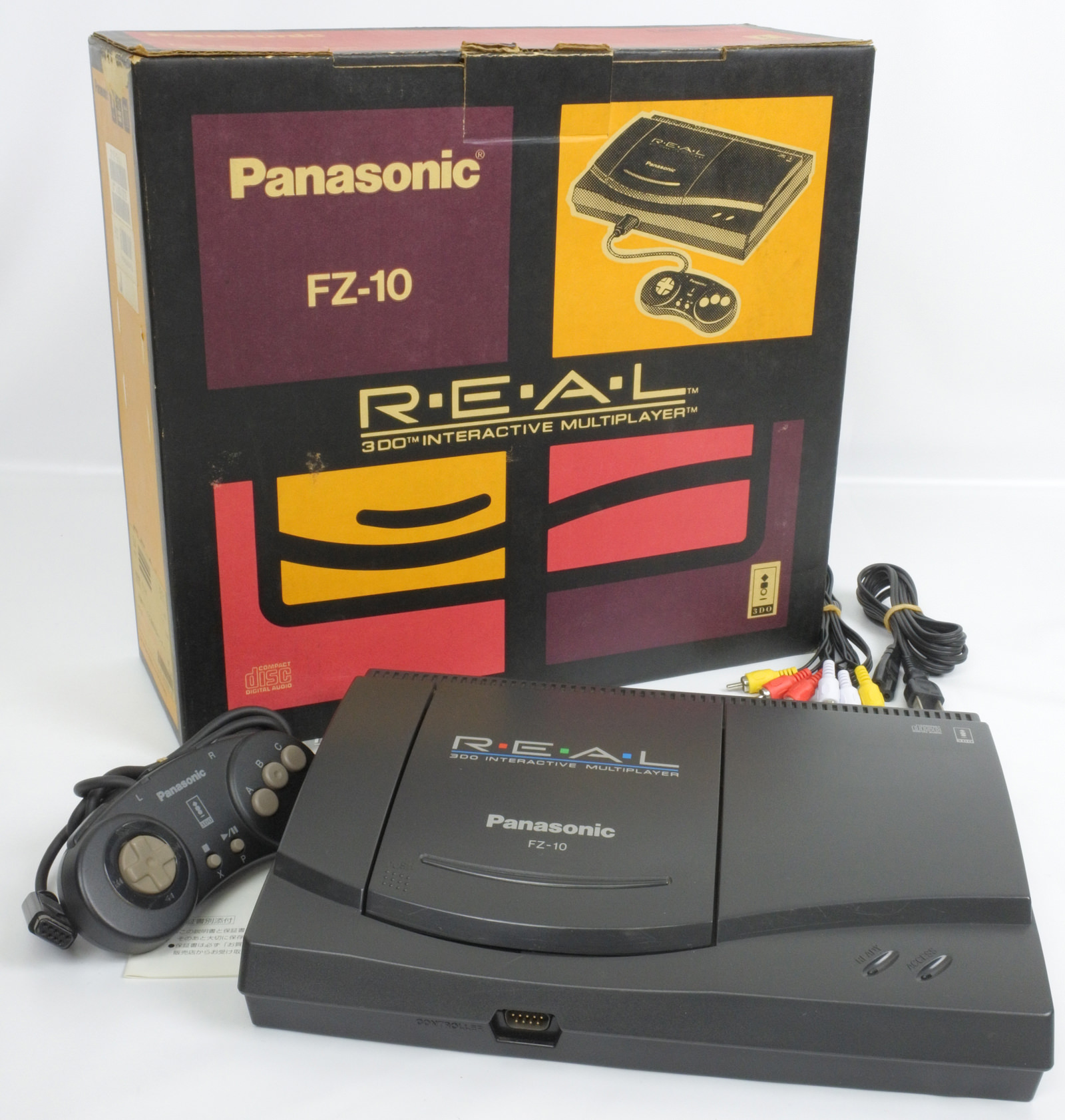 3DO REAL Console System FZ-10 Boxed Panasonic Tested JAPAN Ref ...