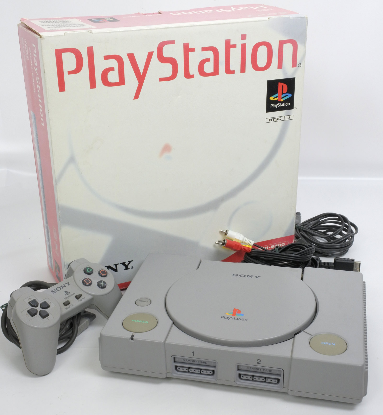 PS1 Playstation Console System SCPH-5500 A2158577 SONY Tested 