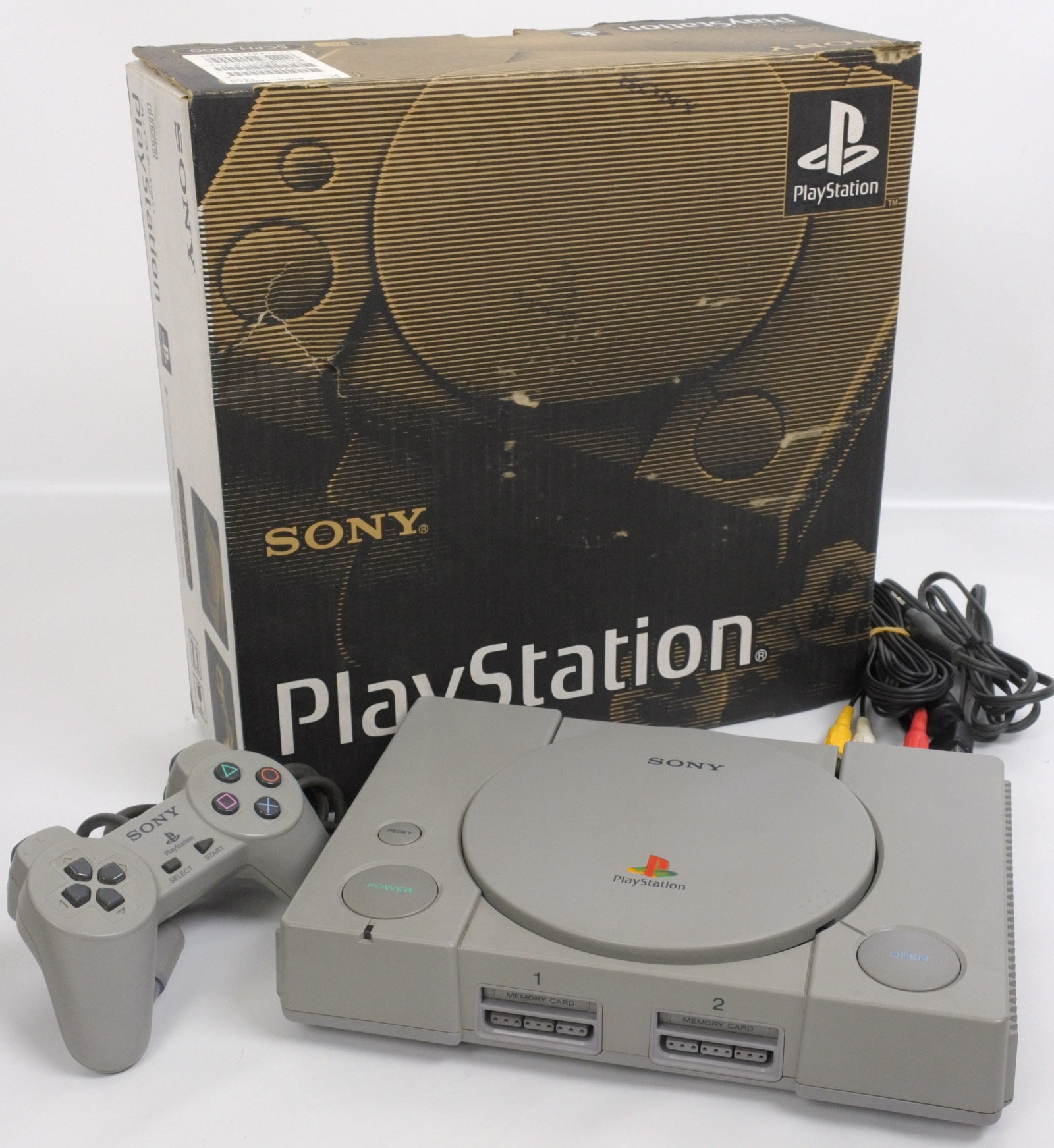 PS Playstation Console System Boxed SCPH-1000 Original A5392328 Tested ...