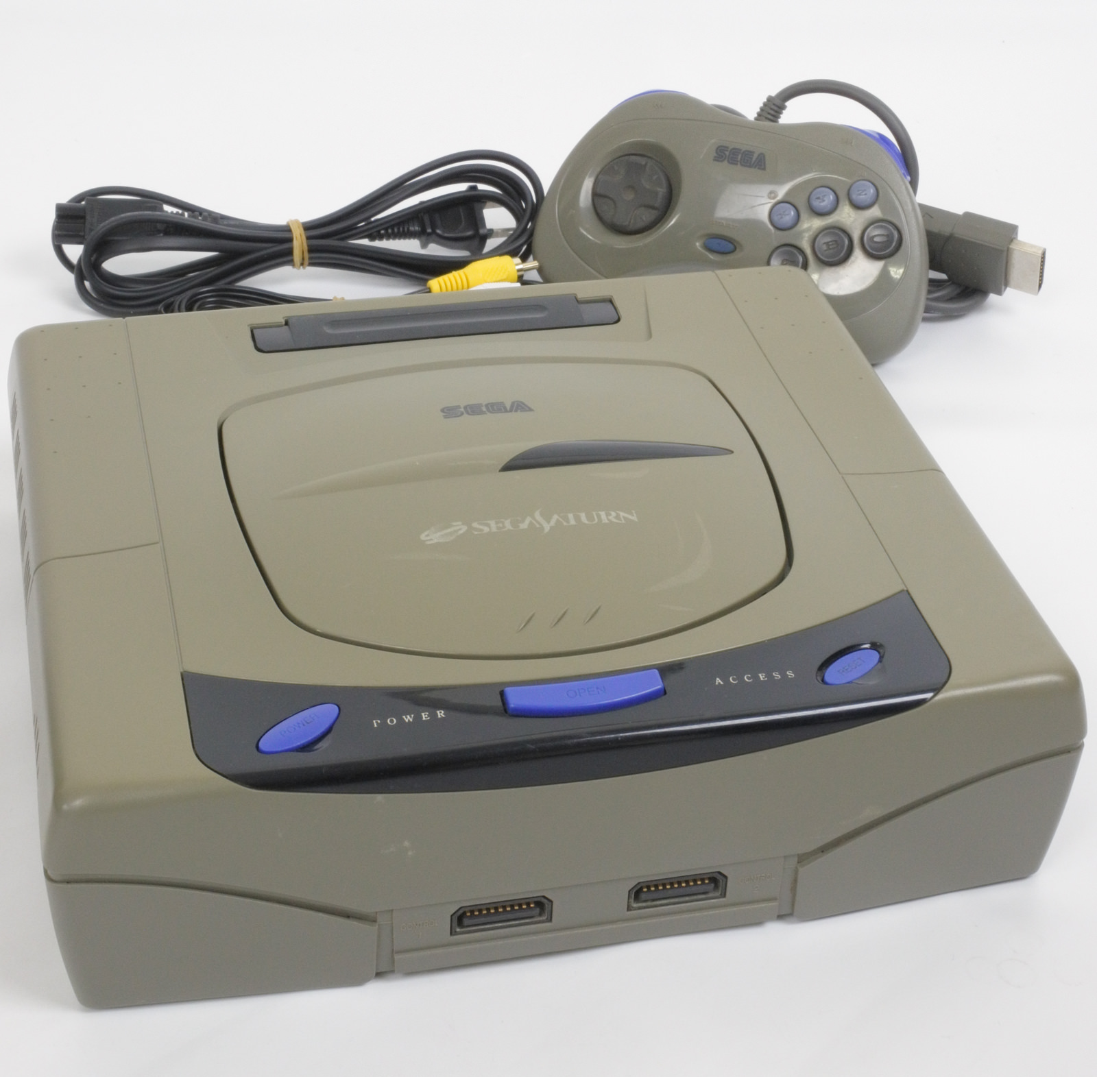 Sega Saturn GREY Console System B50031994 FREE SHIPPING HST-3200 Tested ...