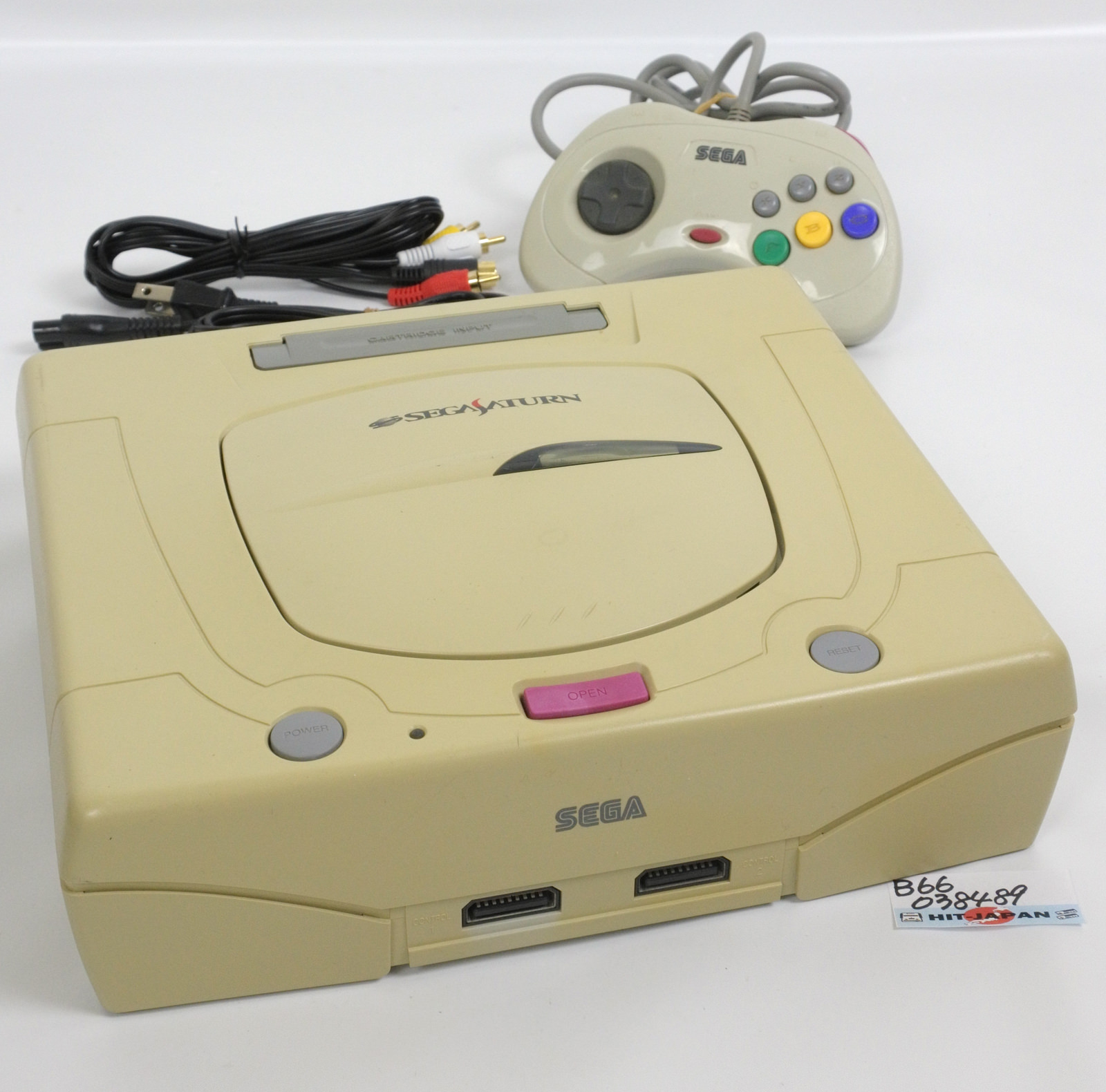 Sega Saturn WHITE Console System FREE SHIPPING HST-3220 Tested Ref ...