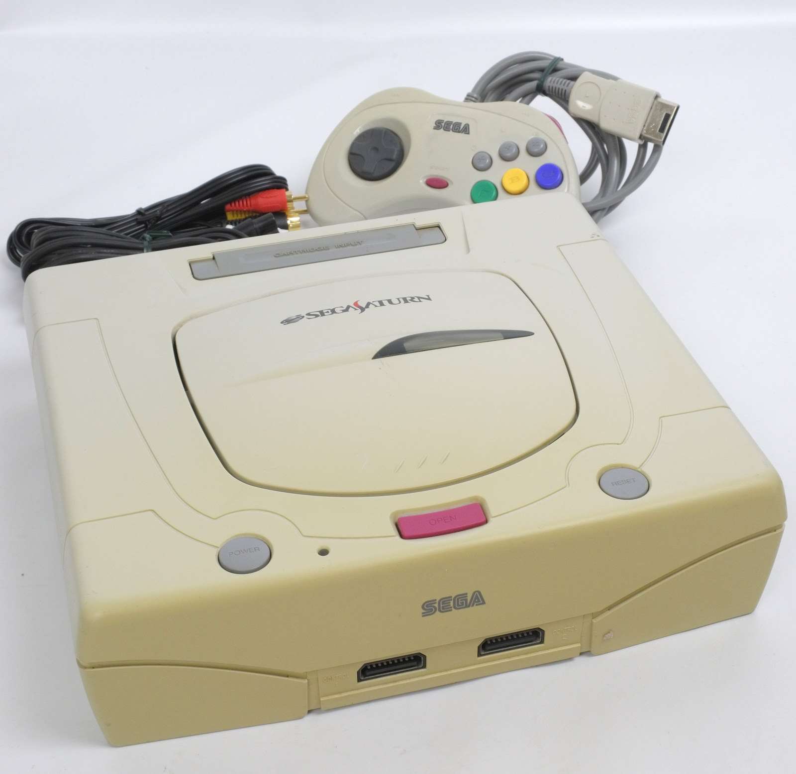 Sega Saturn WHITE Console System FREE SHIPPING HST-3220 Tested Ref ...