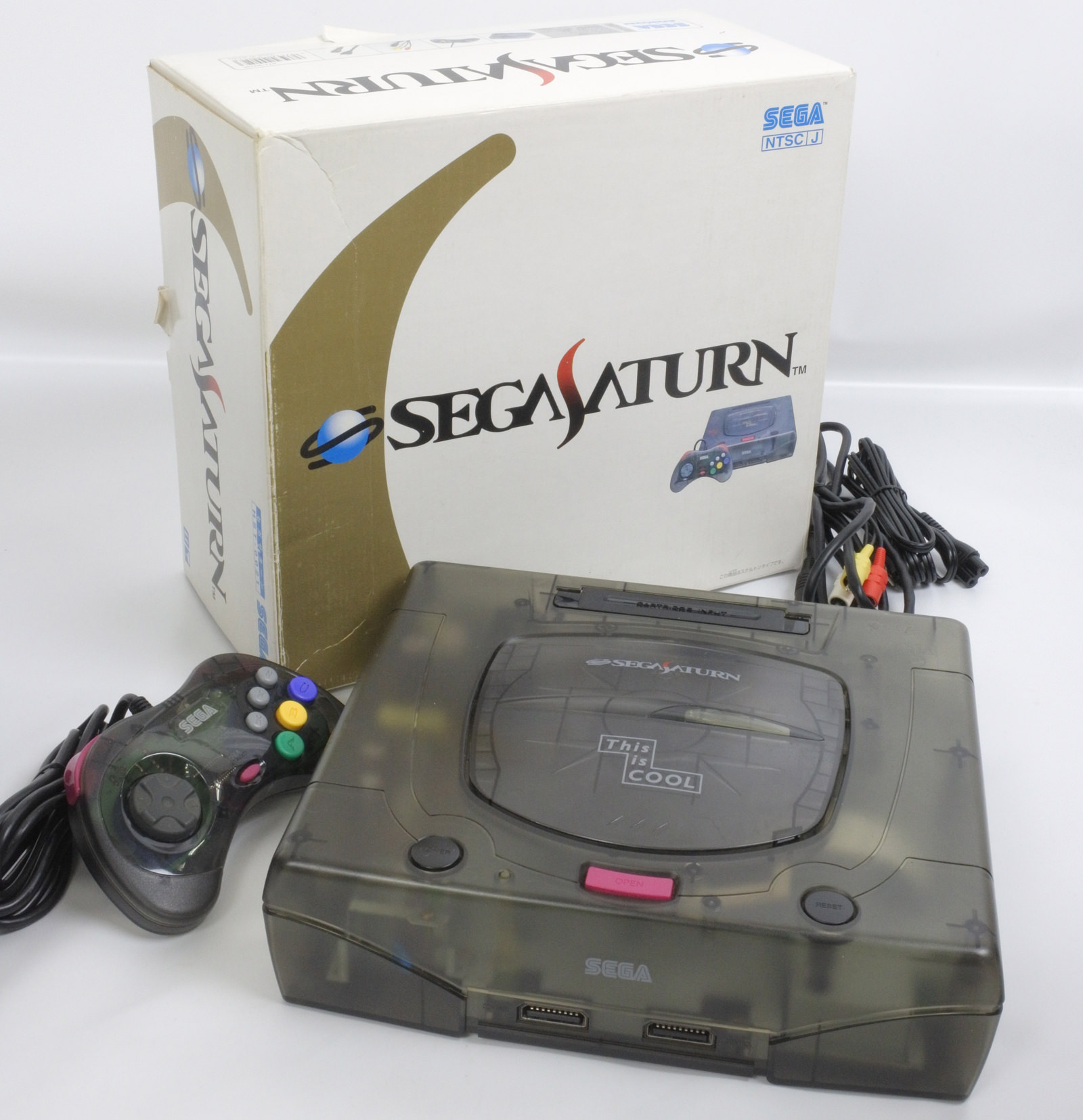 Sega Saturn Skeleton Console System Boxed HST-3220 Tested Ref B8F028638 ...