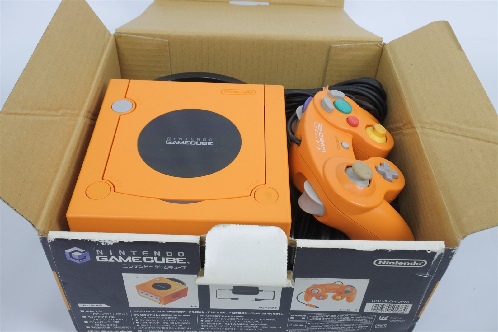 Game Cube Orange Console System Boxed Ntsc J Refdjh10095733 Tested