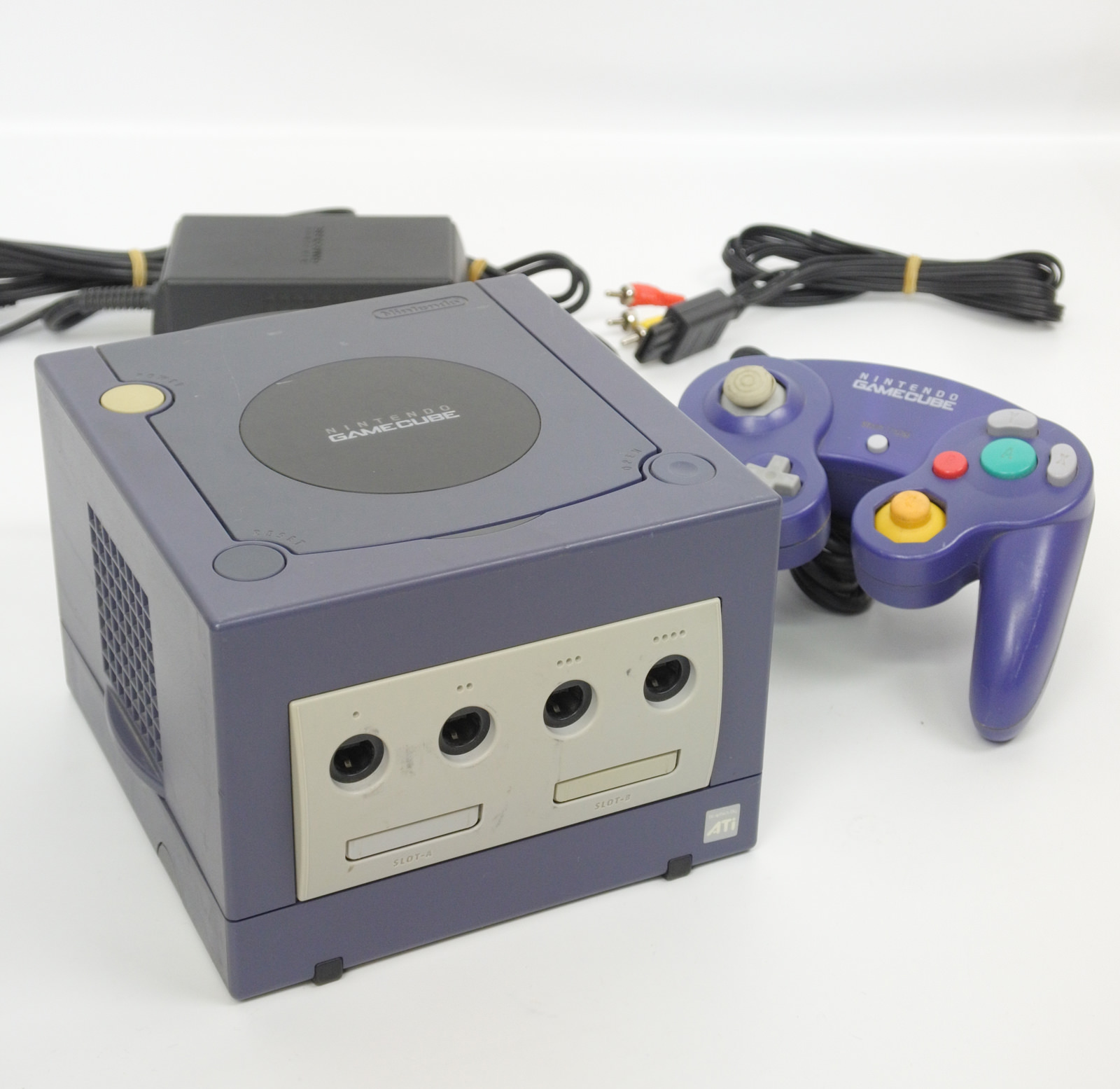 Game Cube VIOLET Console System DOL-001 Nintendo Tested 