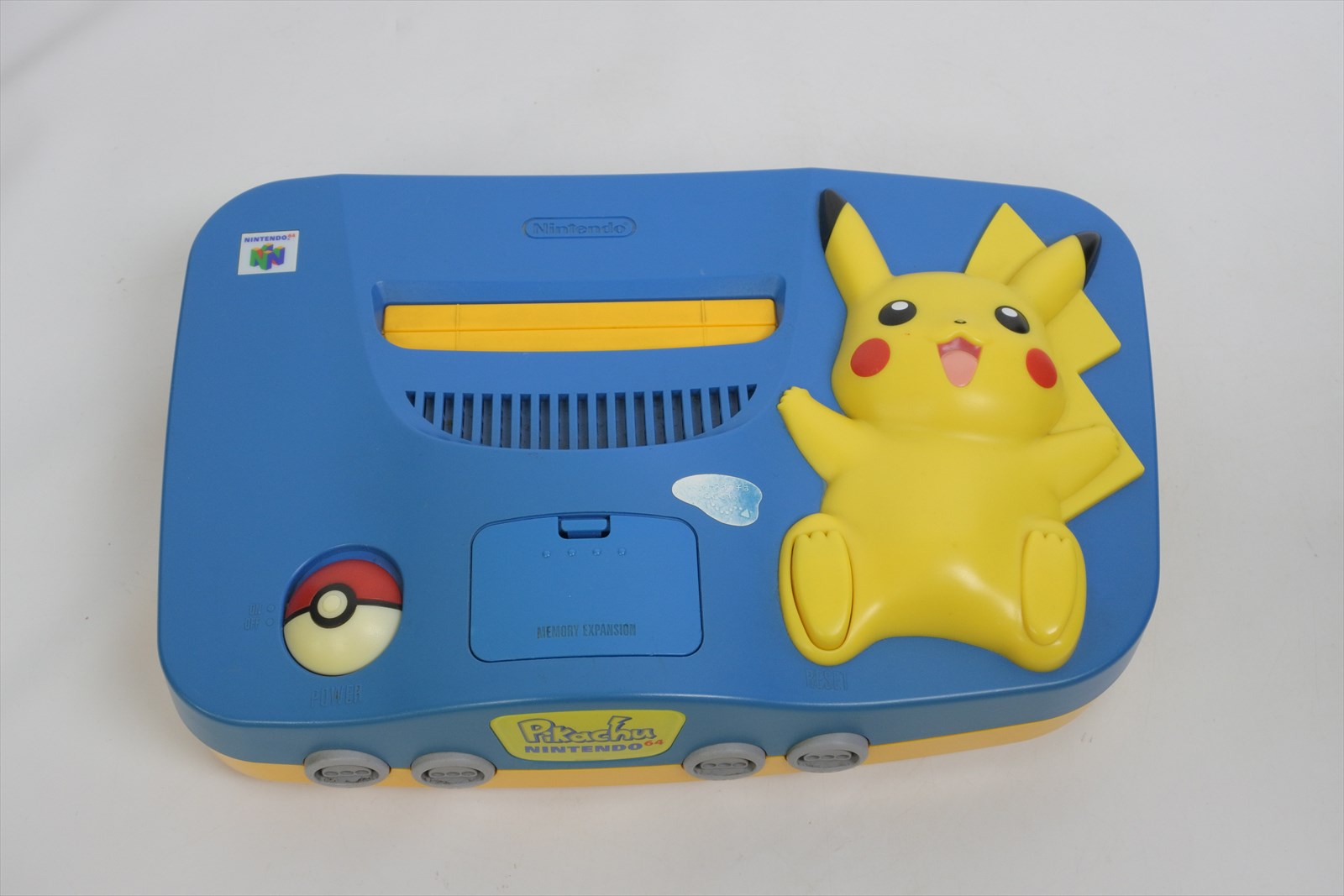 Nintendo 64 PIKACHU Console System Blue & Yellow Tested JAPAN Ref ...