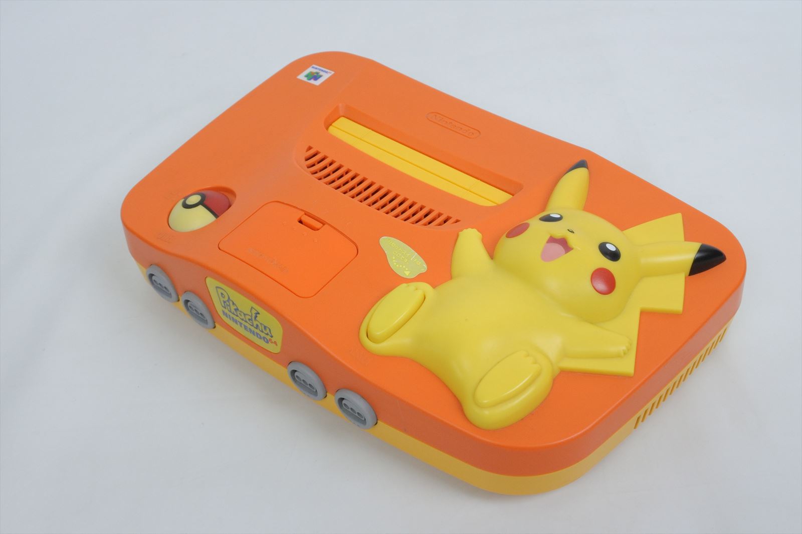 Nintendo 64 Pikachu Console System Orange Yellow Japan Game Ref 