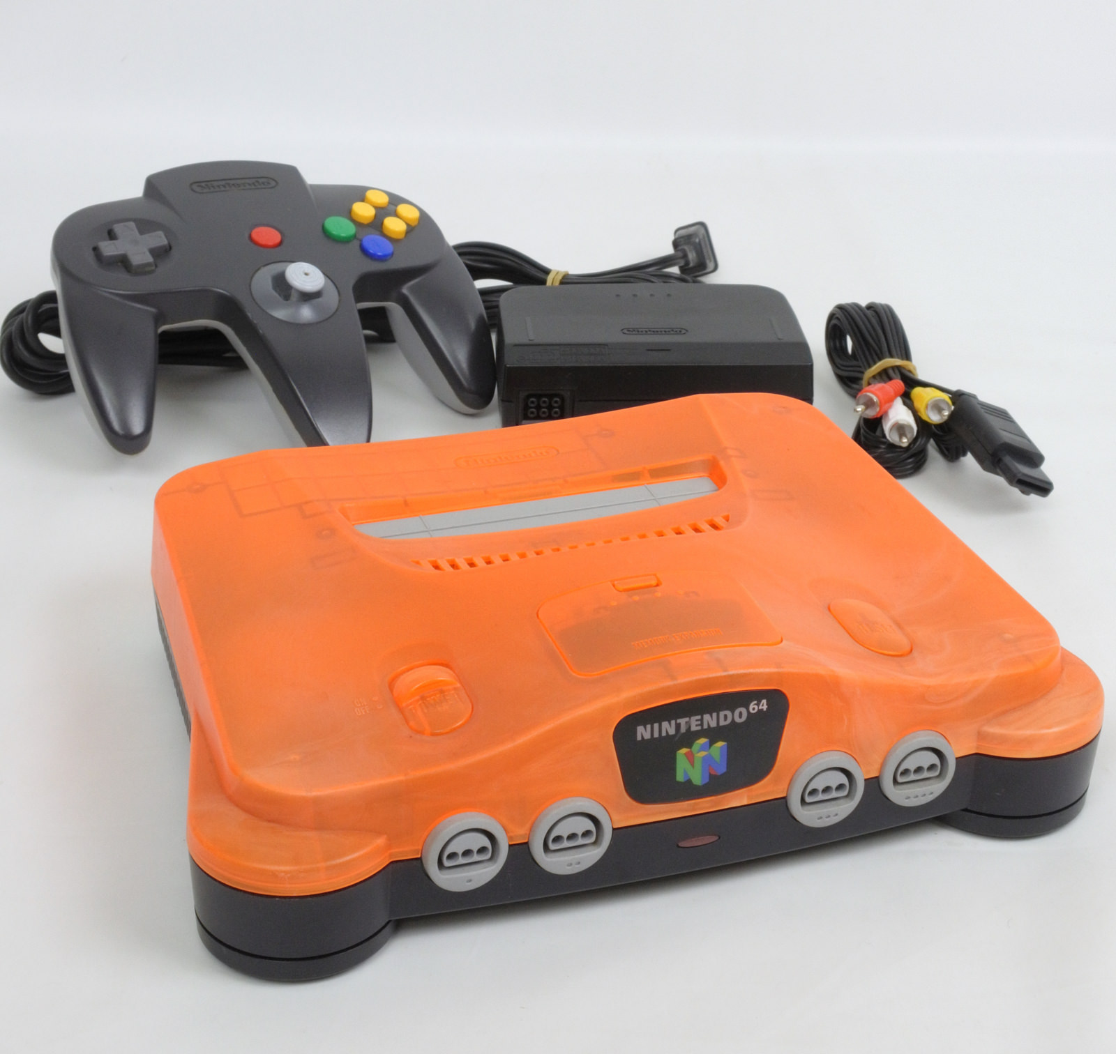 Nintendo 64 CLEAR ORANGE Console System Limited NUS-001 