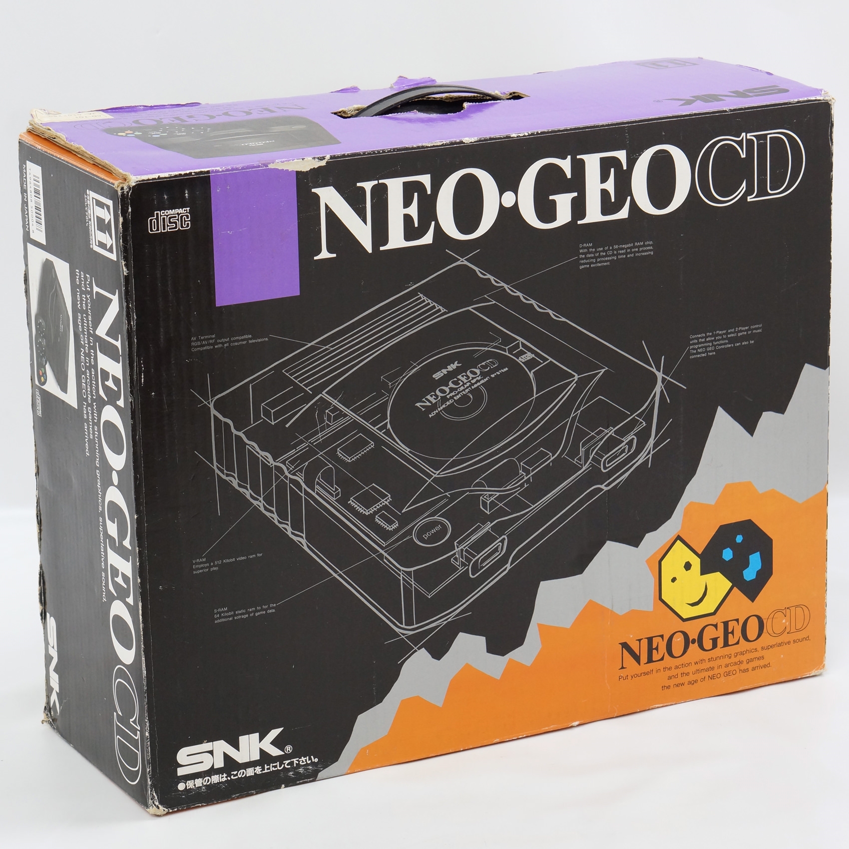 NEO GEO CD Console System Tested CD-T01 SNK Ref 0108280 