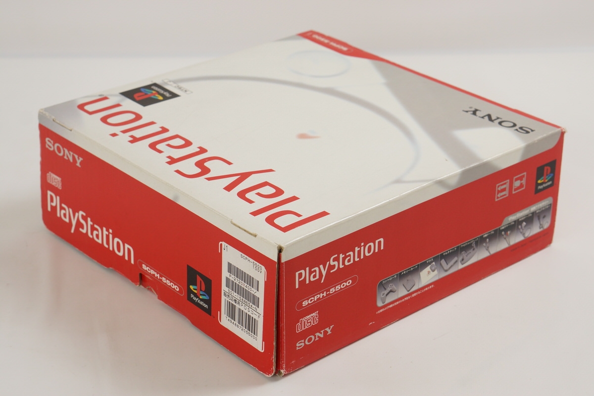 PS1 Playstation Console Boxed SCPH-5500 SONY Tested System -NTSC-J CD-  A2084952