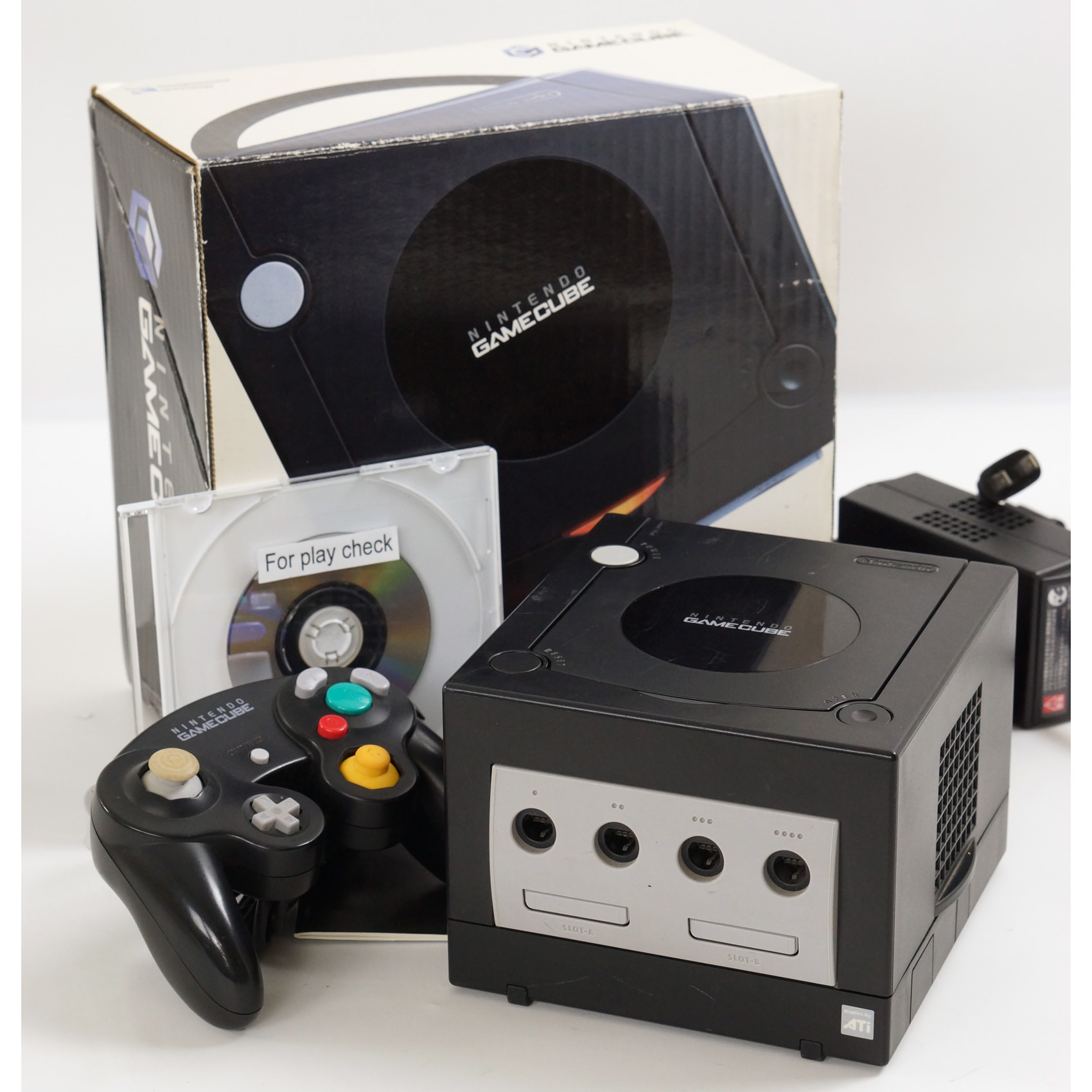 Gamecube Black Console System Boxed DOL-001 JP For Japan Game CD