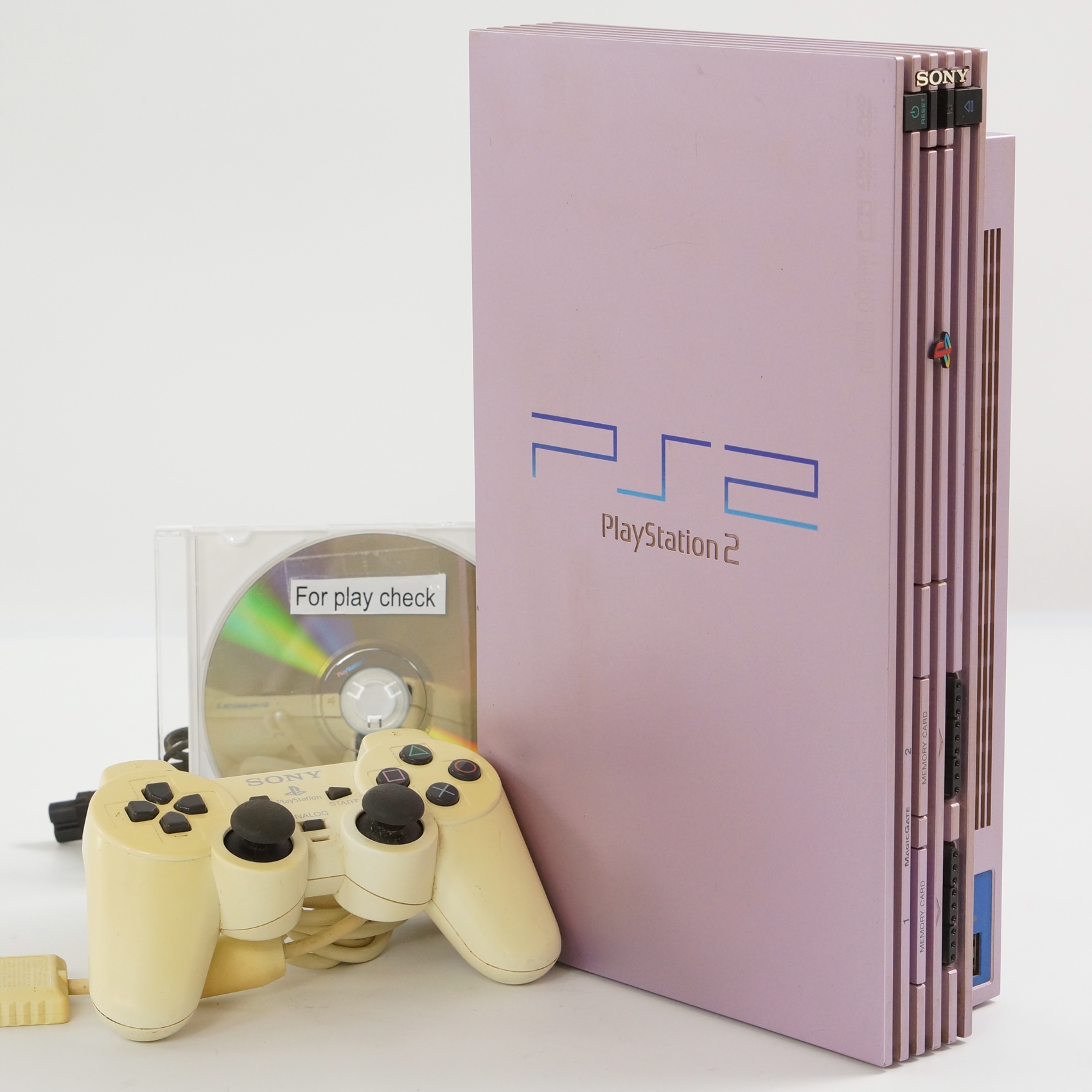 PS2 SAKURA PINK Console scph-50000 SA Tested System