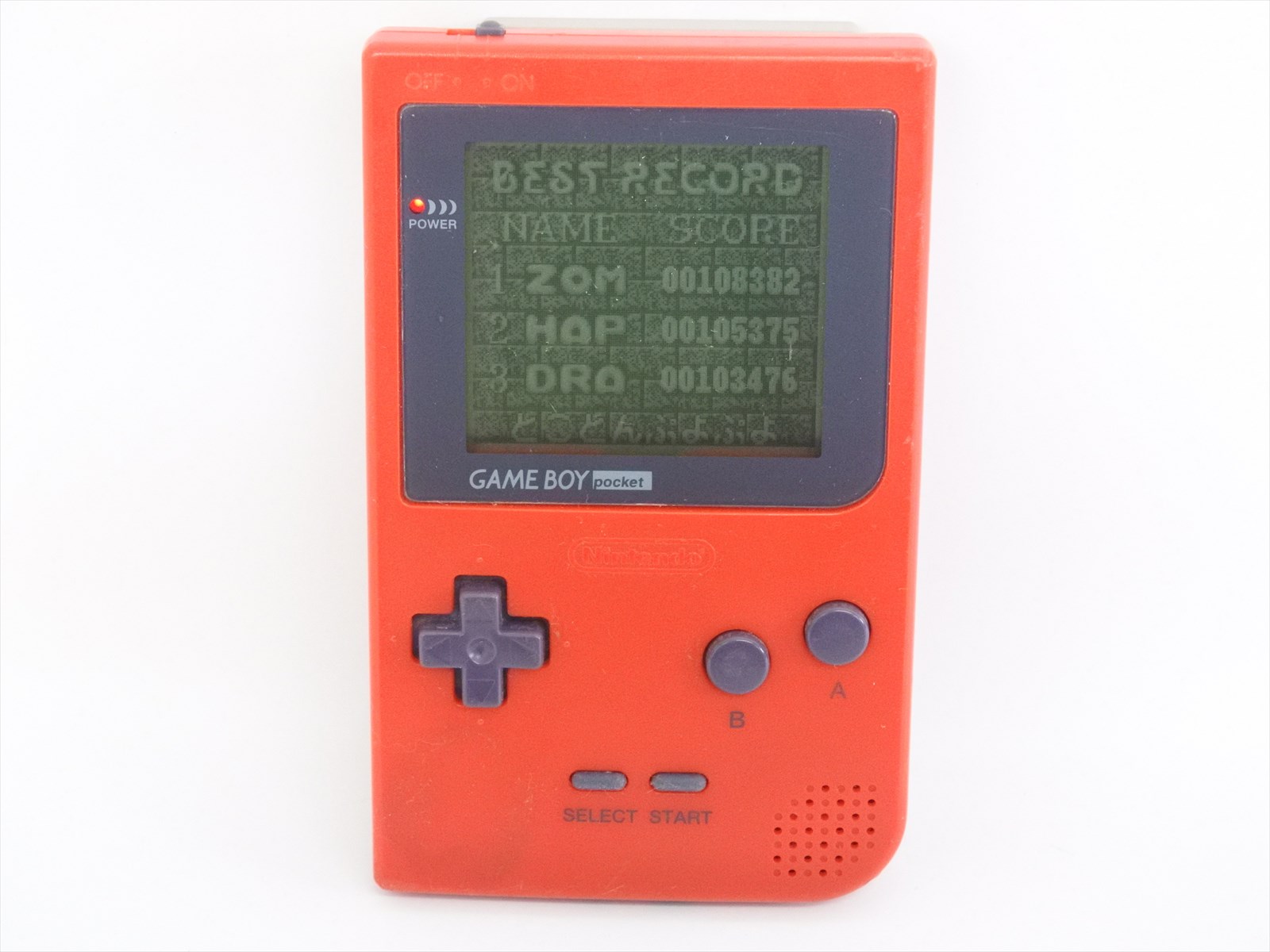 Nintendo Game Boy Pocket RED Console MGB-001 Gameboy REF/1739 Tested gb ...